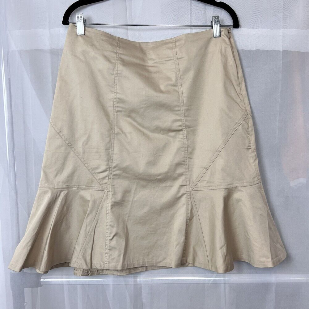 Cato Tan A-Line Midi Skirt